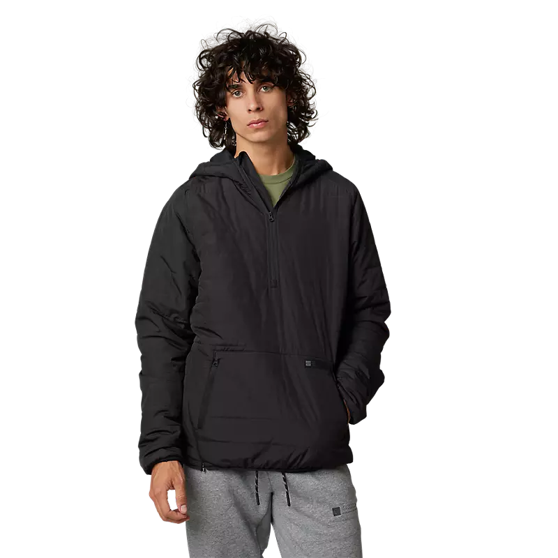 Load image into Gallery viewer, מעיל פוקס שחור FOX Howell Hooded Puffy Anorak V23