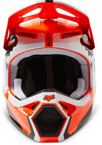 Load image into Gallery viewer, קסדת שטח לילדים פוקס וי 1 כתום/שחור FOX V1 Leed V23