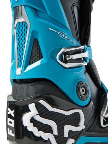 Load image into Gallery viewer, מגף רכיבה לאופנוע שטח פוקס אינסטינקט שחור/טורקיז FOX INSTINCT 2.0