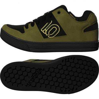 Load image into Gallery viewer, נעלי רכיבה לאופני שטח פרייריידר ירוק זית/שחור FIVE TEN adidas Freerider Olive/Black