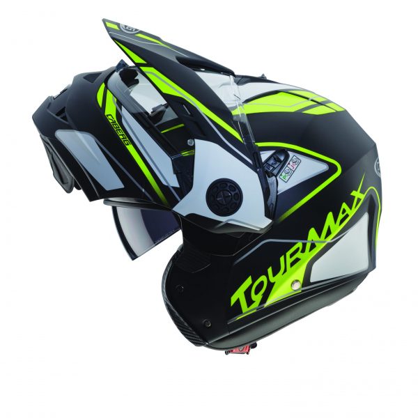 Load image into Gallery viewer, קסדה נפתחת אדוונצ'ר שחור/צהוב-Caberg Tourmax Matt Black/Yellow