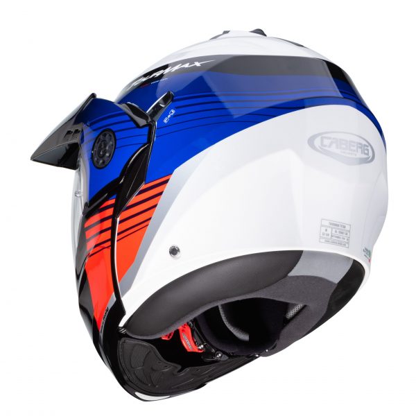 Load image into Gallery viewer, קסדה נפתחת אדוונצ'ר לבן/כחול/אדום- Caberg Tourmax Red/Blue/White