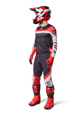 Load image into Gallery viewer, חליפת רכיבה פוקס פלקסאייר אדום/שחור FOX FLEXAIR EFEKT V23