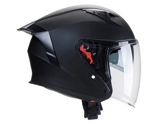 קסדה 3/4 אס טי שחור מט כולל דיבורית מתנה ST Z-301