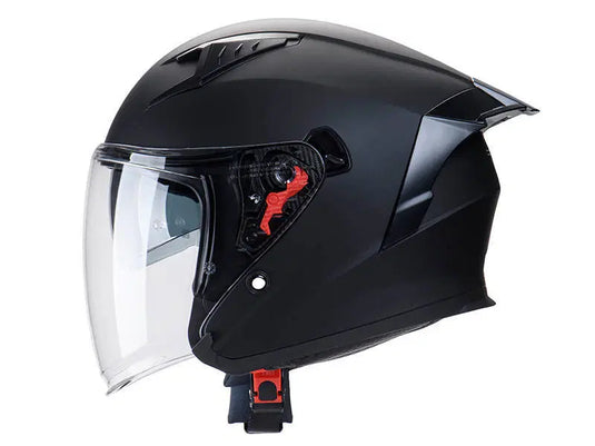 קסדה 3/4 אס טי שחור מט כולל דיבורית מתנה ST Z-301