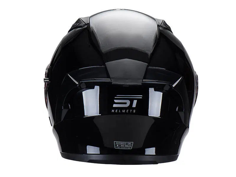 Load image into Gallery viewer, קסדה 3/4 אס טי שחור מבריק כולל דיבורית מתנה ST Z-301
