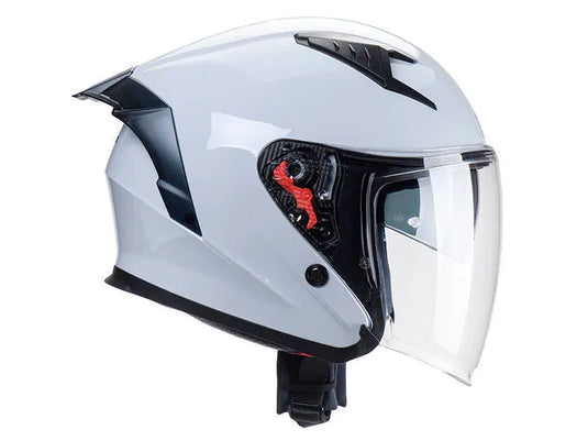 קסדה 3/4 אס טי אפור מבריק כולל דיבורית מתנה ST Z-301