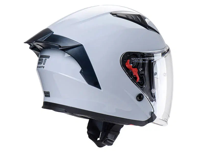 Load image into Gallery viewer, קסדה 3/4 אס טי אפור מבריק כולל דיבורית מתנה ST Z-301
