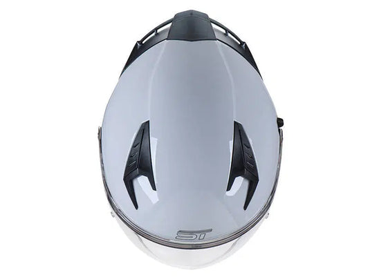 קסדה 3/4 אס טי אפור מבריק כולל דיבורית מתנה ST Z-301