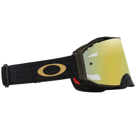 משקפי אבק אוקלי שחור OAKLEY Airbrake MX Anny W-24K Iridium