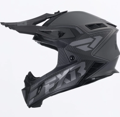 קסדה לאופנוע שטח/טרקטורון אפ איקס אר שחור קרבון FXR Helium Carbon 2026 22.06