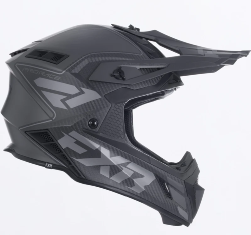 קסדה לאופנוע שטח/טרקטורון אפ איקס אר שחור קרבון FXR Helium Carbon 2026 22.06