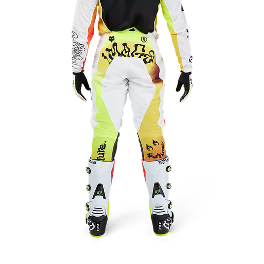 חליפת רכיבה לאופנוע שטח/טרקטורון פוקס 180 לבן FOX 180 Hello Future V25