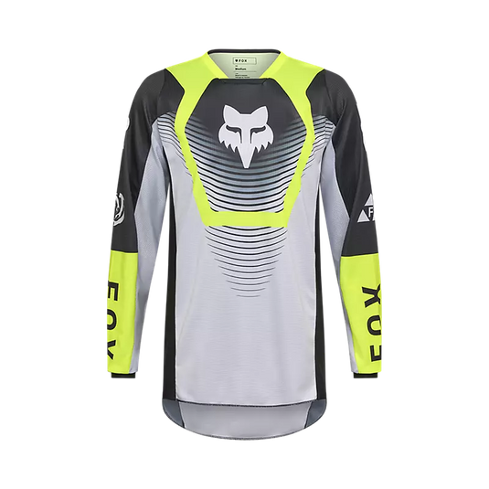 חליפת רכיבה לאופנוע שטח/טרקטורון פוקס 180 אפור/צהוב FOX 180 COLLECT V26