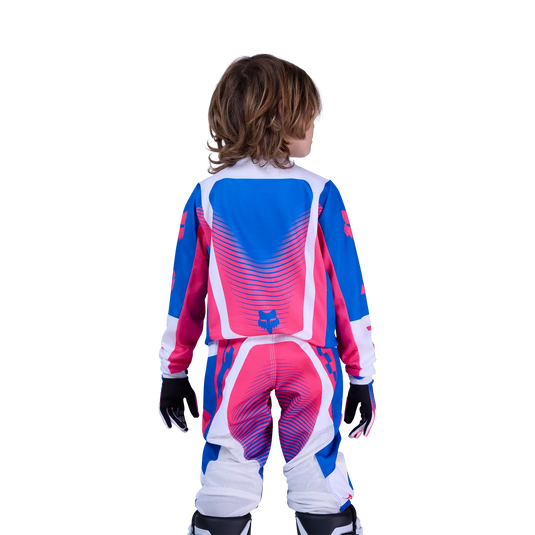 חליפת רכיבה לאופנוע שטח/טרקטורון פוקס 180 ילדים כחול/ורוד FOX YTH 180 Collect V26