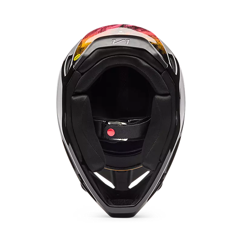 Load image into Gallery viewer, קסדת שטח לאופנוע/טרקטורון פוקס וי 1 שחור/כתום FOX V1 Kairos V26
