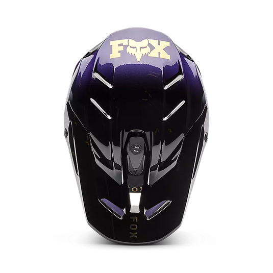 קסדה לאופנוע שטח/טרקטורון פוקס וי 3 שחור/סגול FOX V3 Drip V26