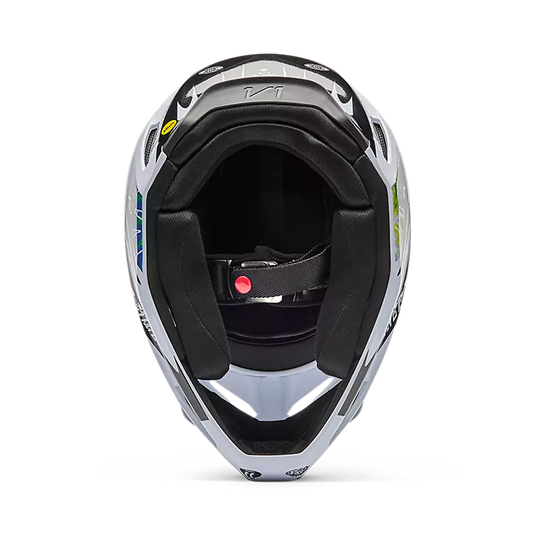 קסדת שטח לאופנוע/טרקטורון פוקס וי 1 שחור/לבן FOX V1 Image Cosmo V26