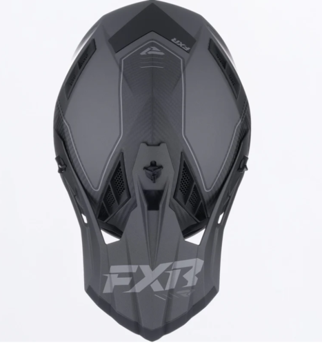 קסדה לאופנוע שטח/טרקטורון אפ איקס אר שחור קרבון FXR Helium Carbon 2026 22.06