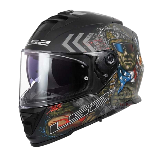 קסדה מלאה לאופנוע/קטנוע אל אס 2 סטורם קומנדו LS2 FF800 Storm Commando