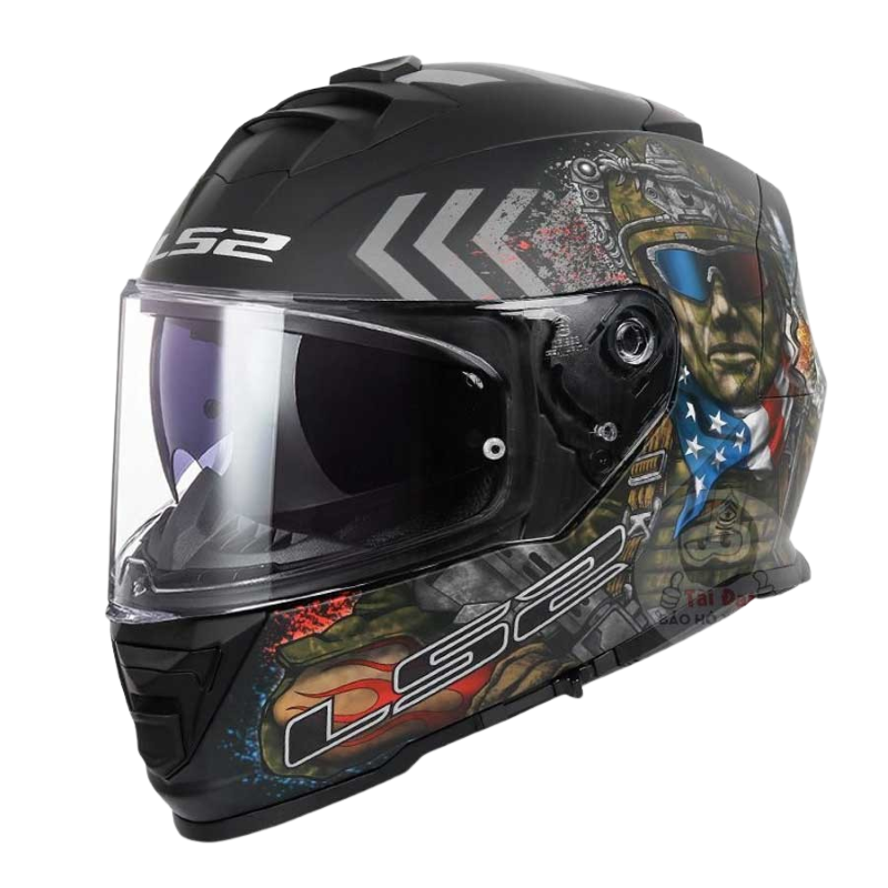 Load image into Gallery viewer, קסדה מלאה לאופנוע/קטנוע אל אס 2 סטורם קומנדו LS2 FF800 Storm Commando
