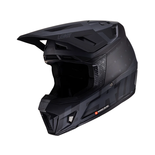 קסדה לאופנוע שטח/טרקטורון כולל משקף ליט שחור LEATT 7.5 STEALTH