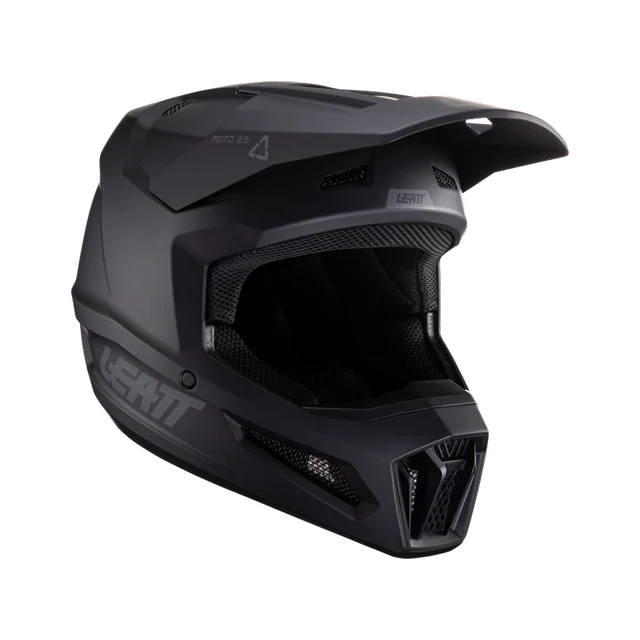 Load image into Gallery viewer, קסדה לאופנוע שטח/טרקטורון ליט שחור LEATT Stealth 2.5
