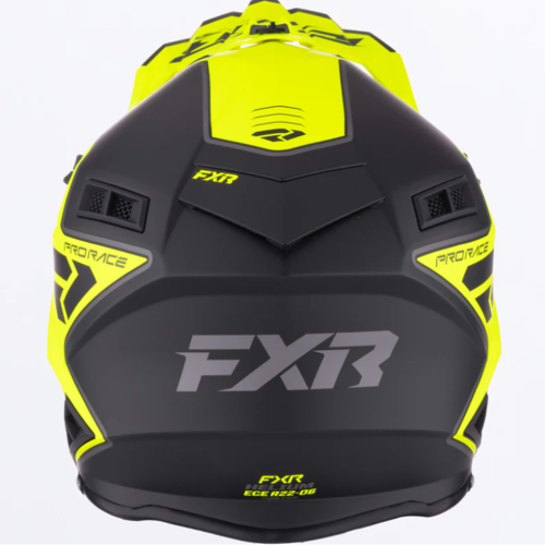 קסדה לאופנוע שטח/טרקטורון אפ איקס אר שחור/צהוב FXR Helium Race 2026 22.06