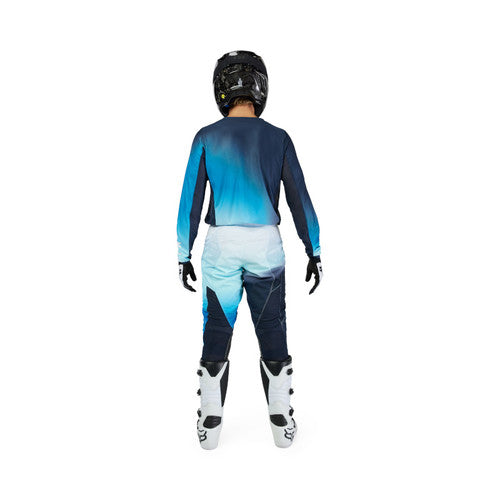 חליפת רכיבה לאופנוע שטח/טרקטורון פוקס 180 לבן/כחול FOX 180 AIR HAZE V25