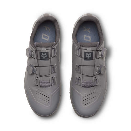 נעלי רכיבה לאופניים קליטים פוקס בואה אפור FOX UNION BOA CLIPLESS SHOE V23