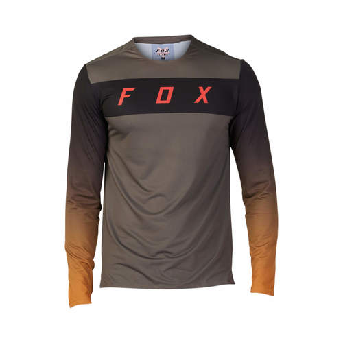 חולצת רכיבה לאופניים ארוכה פוקס פלקסאייר חום Fox Flexair LS Jersey Arcadia V24