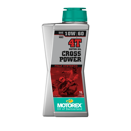 שמן מנוע מוטורקס 4 פעימות ליטר 1 MOTOREX 10W60 CROSS POWER 4T 1L