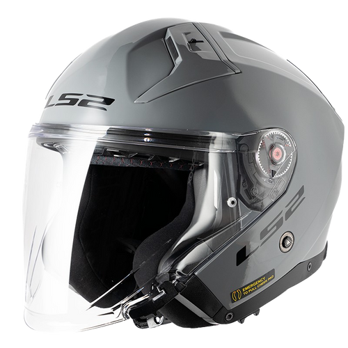 קסדה 3/4 אל אס 2 אינפנטי 2 אפור בטון Ls2 OF603 Infinity II