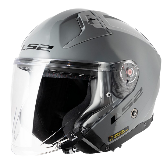 קסדה 3/4 אל אס 2 אינפנטי 2 אפור בטון Ls2 OF603 Infinity II