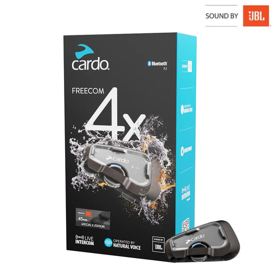 דיבורית בלוטוס לרוכב קארדו 4 ערוצים-Cardo Scala Rider Freecom 4X 45MM