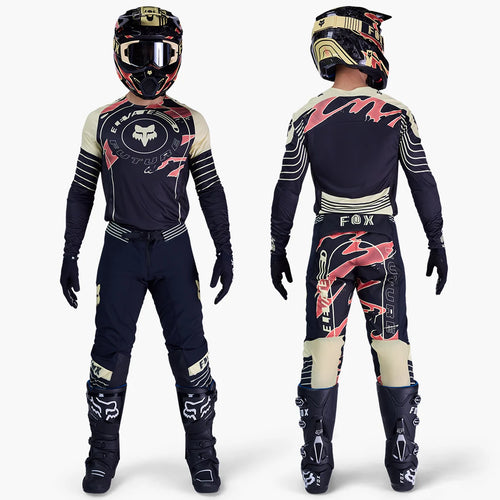 חליפת רכיבה לאופנוע שטח/טרקטורון פוקס פלקסייר שחור FOX FLEXAIR Inning V26