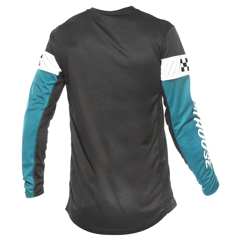 Load image into Gallery viewer, חולצת רכיבה פסטהאוס גריינדוס שחור/כחול Fasthouse Grindhouse Akin V25
