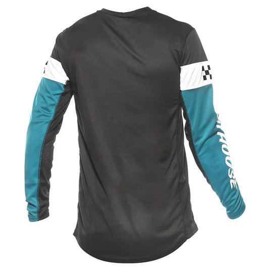 חולצת רכיבה פסטהאוס גריינדוס שחור/כחול Fasthouse Grindhouse Akin V25