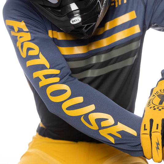 חולצת רכיבה פסטהאוס ספיידסטייל כחול/צהוב Fasthouse Speed Style Tempo 24
