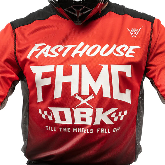 חולצת רכיבה פסטהאוס גריינדוס אדום/שחור Fasthouse Grindhouse Twitch Jersey 24