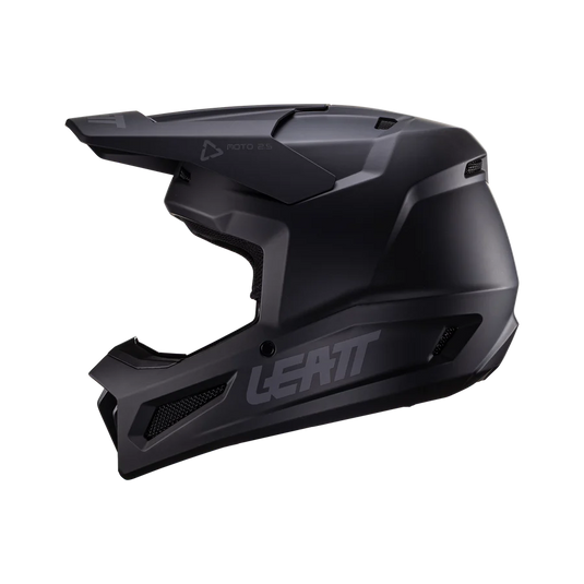 קסדה לאופנוע שטח/טרקטורון ליט שחור LEATT Stealth 2.5