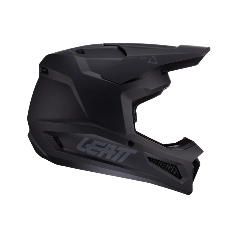 Load image into Gallery viewer, קסדה לאופנוע שטח/טרקטורון ליט שחור LEATT Stealth 2.5
