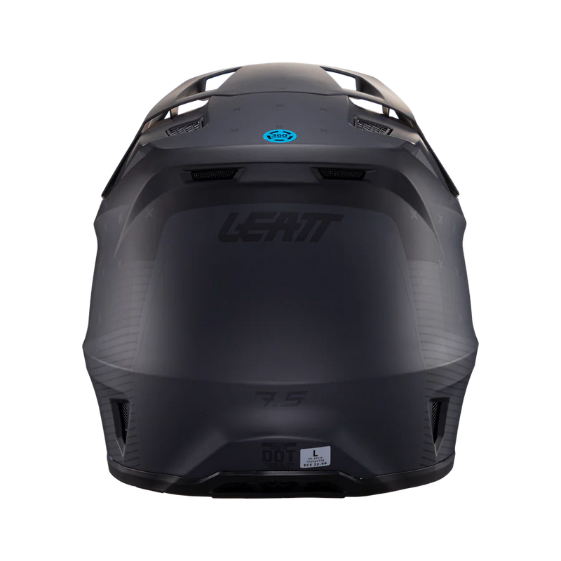 Load image into Gallery viewer, קסדה לאופנוע שטח/טרקטורון כולל משקף ליט שחור LEATT 7.5 STEALTH
