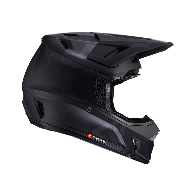 Load image into Gallery viewer, קסדה לאופנוע שטח/טרקטורון כולל משקף ליט שחור LEATT 7.5 STEALTH
