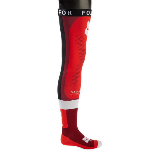 גרבי רכיבה טייץ פוקס אדום Fox Flexair Knee Brace Socks V24