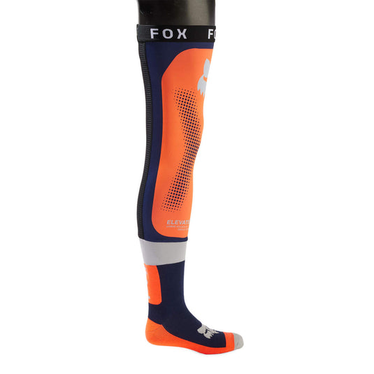גרבי רכיבה טייץ פוקס כתום Fox Flexair Knee Brace Socks V24
