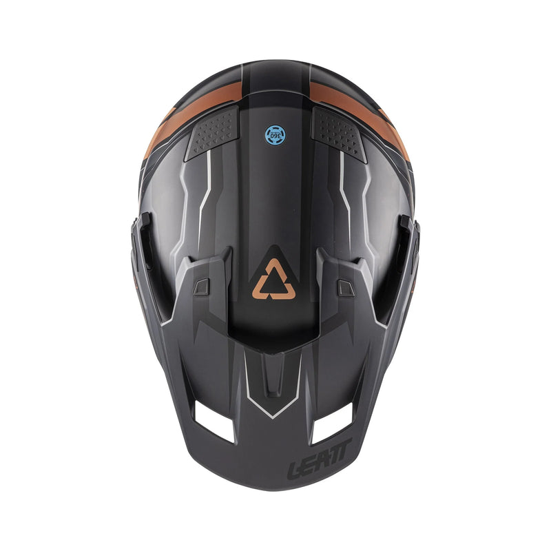 Load image into Gallery viewer, קסדה אדוונצ'ר ליט 7.5 שחור/חום כולל משקף אבק LEATT ADV 7.5 V26 Bronze
