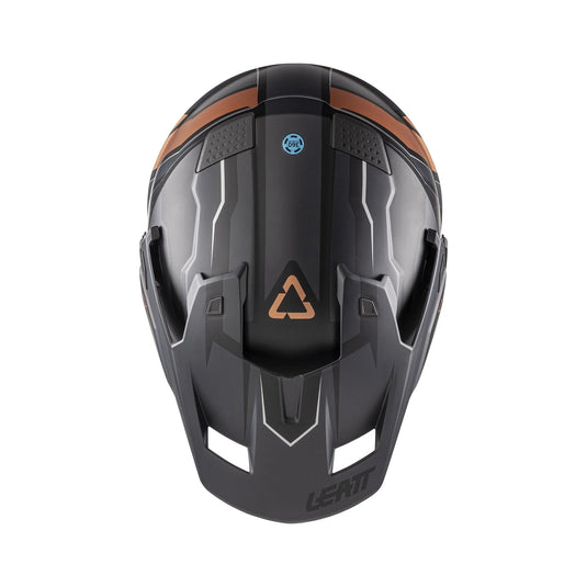 קסדה אדוונצ'ר ליט 7.5 שחור/חום כולל משקף אבק LEATT ADV 7.5 V26 Bronze