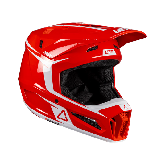 קסדה לאופנוע שטח/טרקטורון כולל משקף ליט אדום LEATT 3.5 Red V26