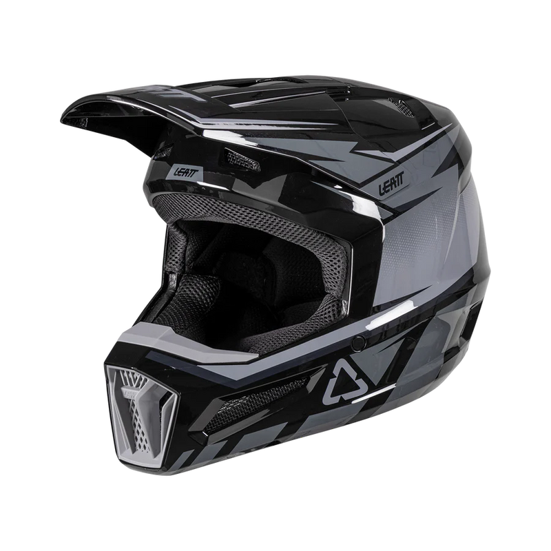 Load image into Gallery viewer, קסדה לאופנוע שטח/טרקטורון ליט שחור LEATT Stealth 2.5
